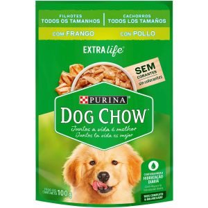 Purina Dog chow pouch cachorro sabor pollo 100g