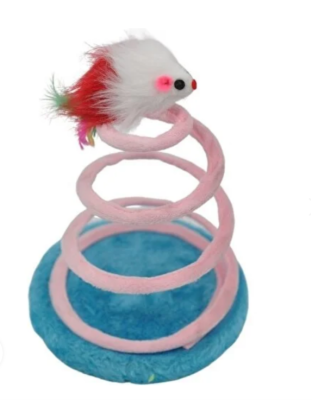 Juguete para gatos ratón espiral