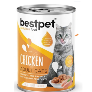 Lata bestpet para gatos adultos sabor pollo